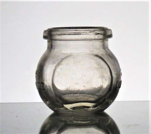 RARE CLEAR GLASS 2oz MARMITE BOTTLE