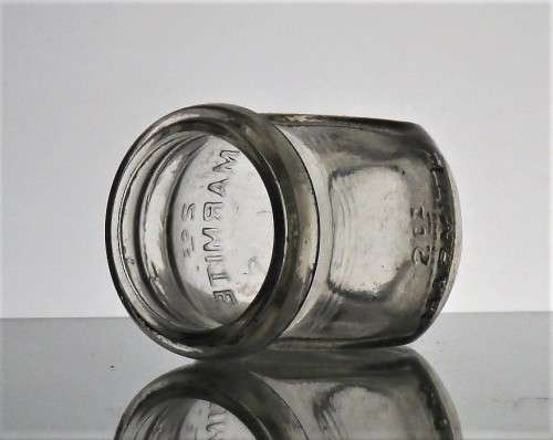 RARE CLEAR GLASS 2oz MARMITE BOTTLE