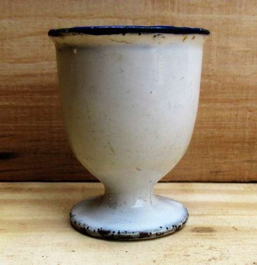 ENAMEL EGG CUP