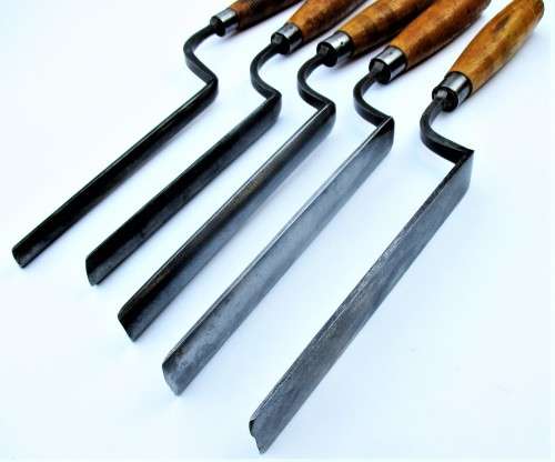 LARGE SHEFIELD GOUGING PARING CHISELS