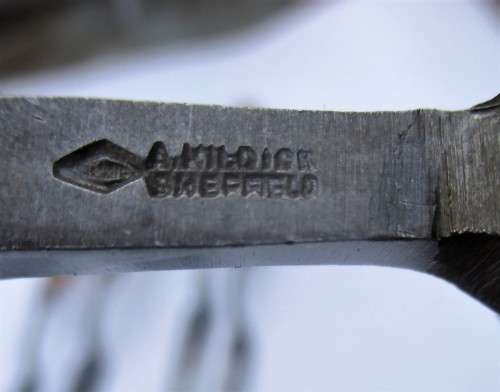 LARGE SHEFIELD GOUGING PARING CHISELS
