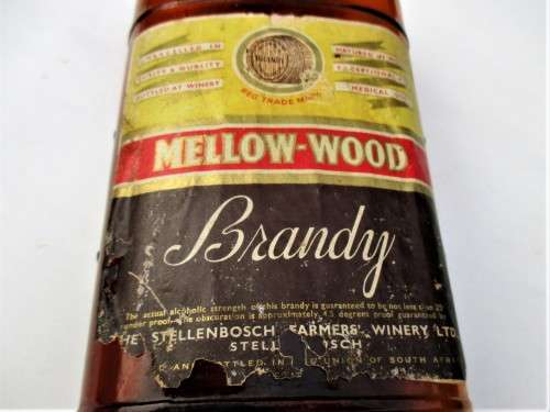 VINTAGE MELLOW-WOOD BRANDY BOTTLE