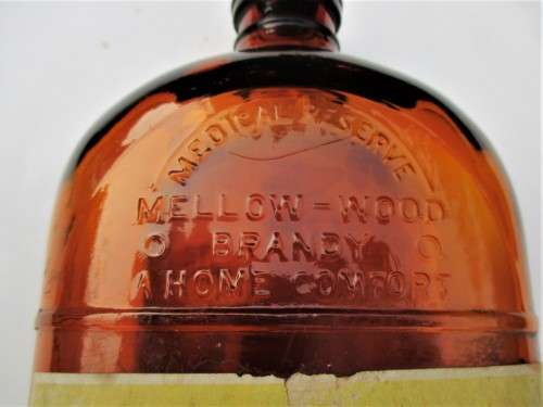 VINTAGE MELLOW-WOOD BRANDY BOTTLE