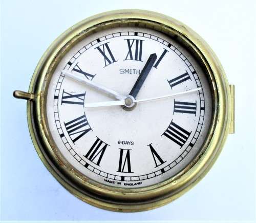 BRASS SMITHS 8-DAY CLOCK