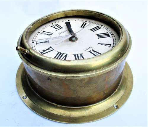 BRASS SMITHS 8-DAY CLOCK