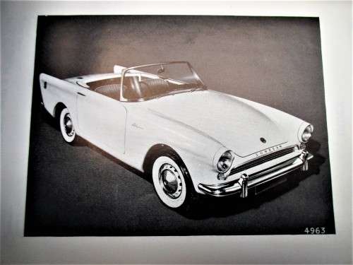 SUNBEAM ALPINE OWNER`S HANDBOOK