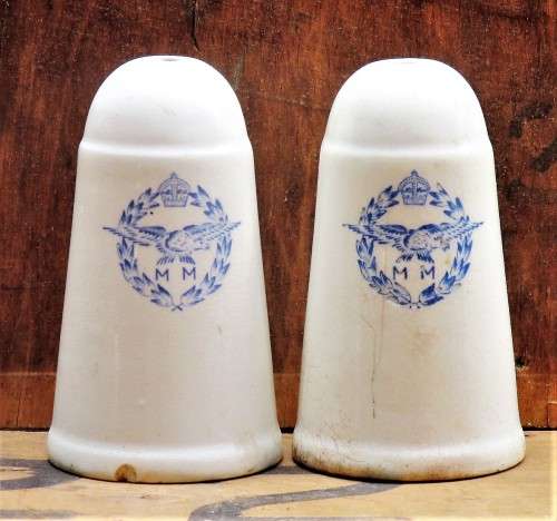 SOUTH AFRICAN MILLITRY SALT and SALT POT