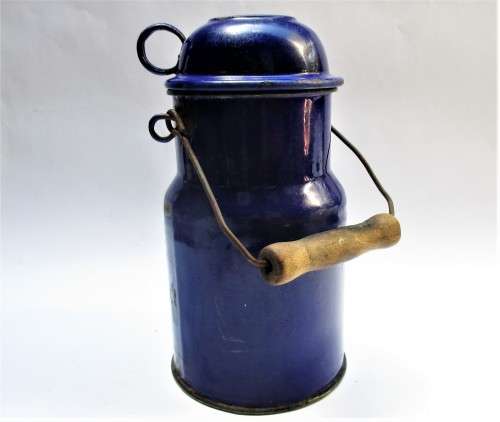 VINTAGE ENAMEL BILLY CAN