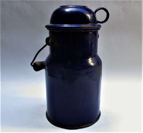 VINTAGE ENAMEL BILLY CAN