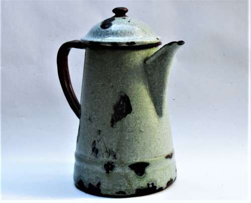 VINTAGE ENAMEL KETTLE