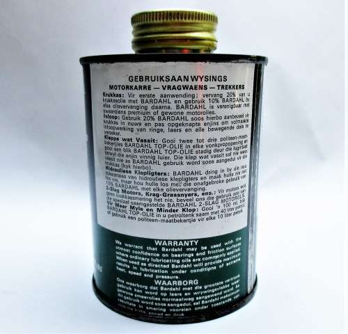 BARDAHL OIL TIN