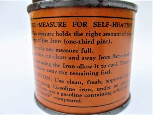 FUEL MEASURE FOR SELF-HEATING IRON TIN