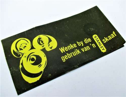 VINTAGE STANLEY LEAFLET