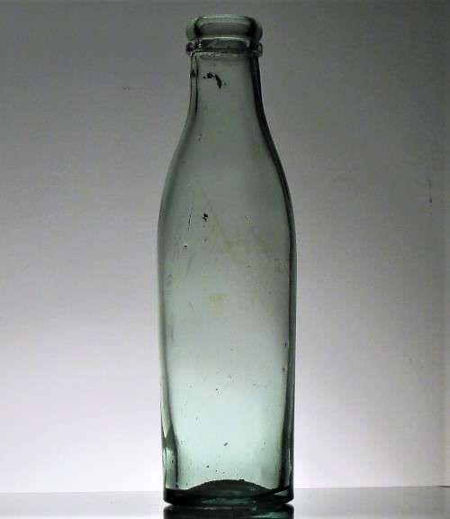 LARGE ANTIQUE MAYONNAISE BOTTLE WITH APLIEDLIP
