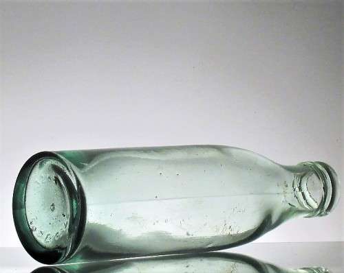 LARGE ANTIQUE MAYONNAISE BOTTLE WITH APLIEDLIP