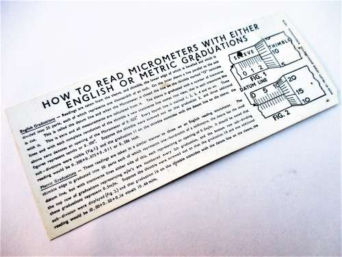 MOORE and WRIGHT INSIDE MICROMETER IMP