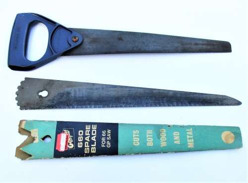 ECLIPSE No.66 HANDSAW METAL AND WOOD + SPARE BLADE