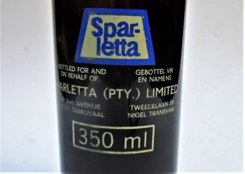 VINTAGE SPARLETA  STONEY GINGER BEER BOTTLE