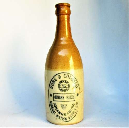 HOME AND COLONIAL JHB GINGER BEER BOTTLE