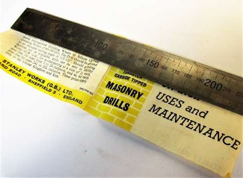 STANLEY TUNGSTEN CARBIDE TIPPED MASONRY DRILL