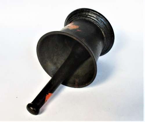 CAST IRON MORTAR PESTLE