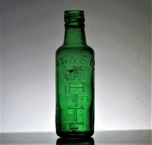 ANTIQUE RW AND S.Ld. WHITE SODA BOTTLE