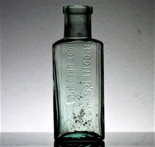 ANTIQUE SPOONERS BOOT DRESSING BOTTLE