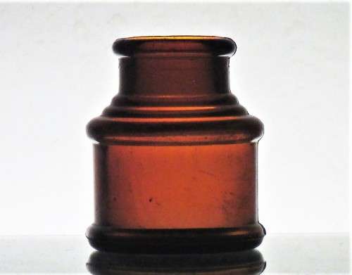 ANTIQUE AMBER INK BOTTLE