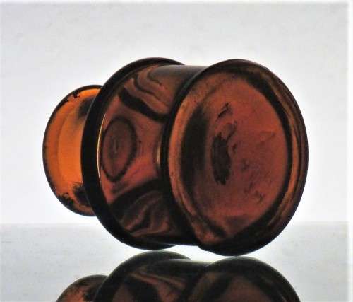 ANTIQUE AMBER INK BOTTLE