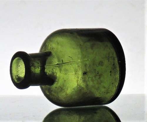 ANTIQUE GREEN INK BOTTLE