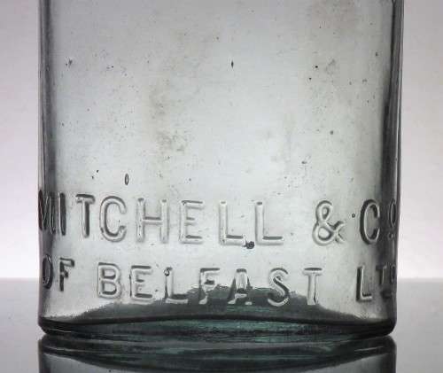 LARGE OLD IRISH WHISKY IMPERRIAL QUART BOTTLE