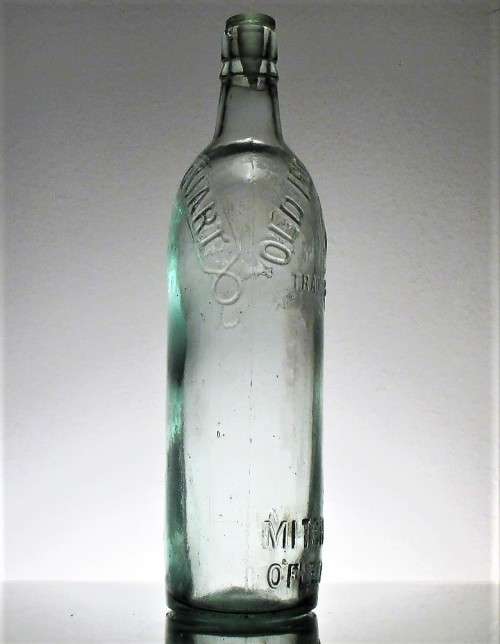 LARGE OLD IRISH WHISKY IMPERRIAL QUART BOTTLE
