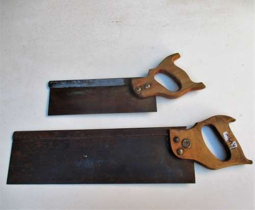 BACK SAWS x2 WARRANTED SUPERTOR AND NO NAME