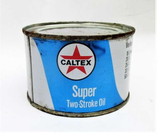 CALTEX SUPER TWEESLAGOLIE OIL TIN