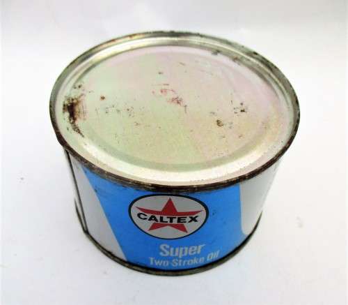 CALTEX SUPER TWEESLAGOLIE OIL TIN