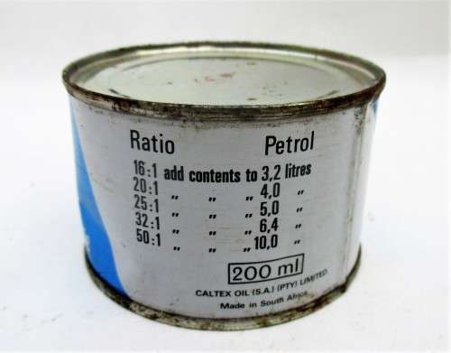 CALTEX SUPER TWEESLAGOLIE OIL TIN