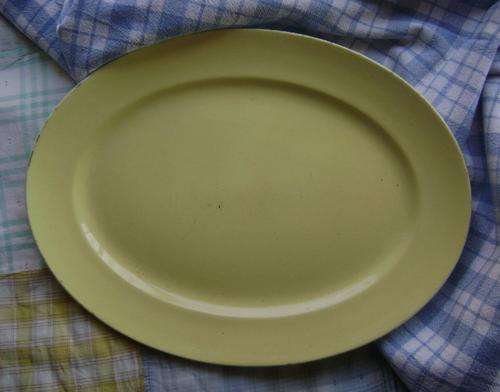 Vintage Yellow Meat Platter