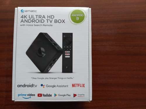 Ematic AGT419 4K (UltraHD) Quad Core Android TV Box (Google and Netflix Certified)