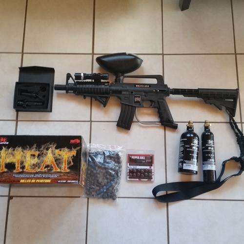 Bravo One Modified SELF DEFENSE CO2 Gun **Kill Spring** **Tactical Flashlight** Fore Grip**