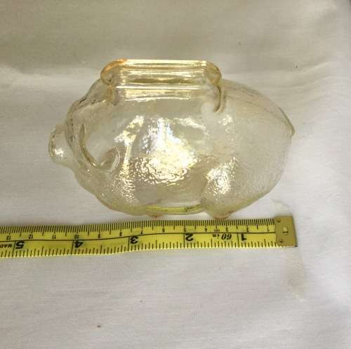 Vintage Carnival glass piggy bank