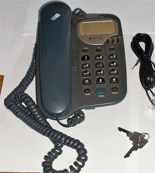 Landline Phone , Titanium Basic telephone with dial lock