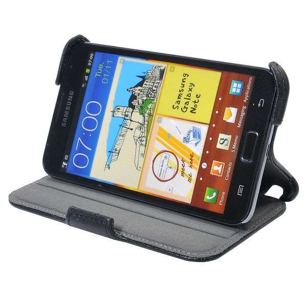 Flip Stand Case for Samsung Galaxy Note i9220 (Black)