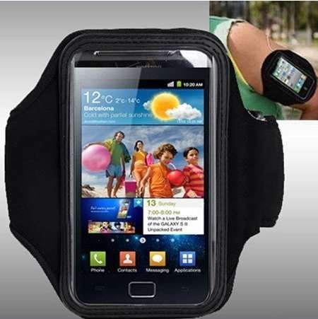 Sport Gym Armband Case for Samsung Galaxy S2 i9100 (Black)