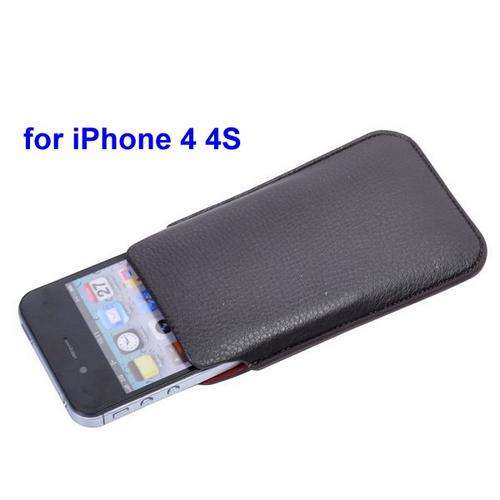Slim Litchi Lines Pocket for iPhone 4/iPhone 4S
