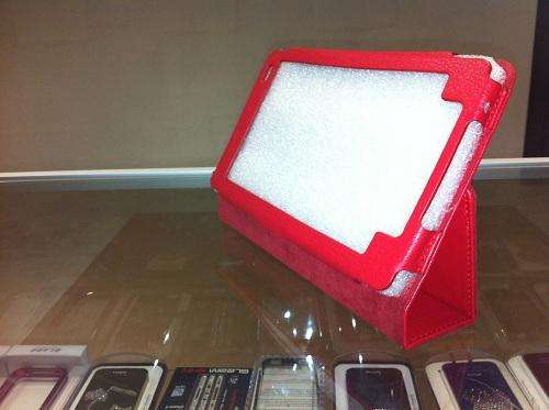 Flip Stand Case For Huawei S7 Slim (Red) + Screen Protector