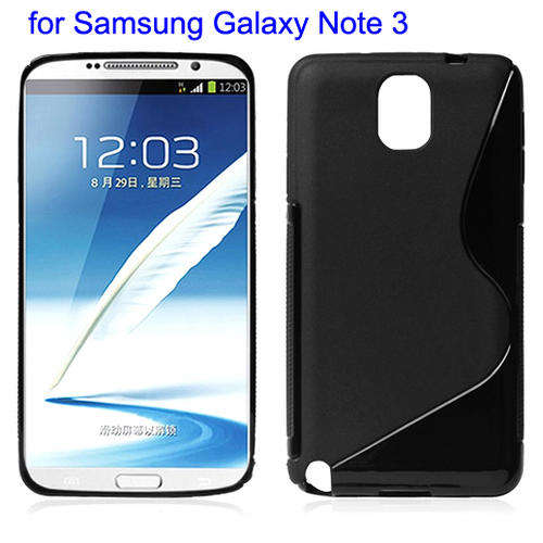 TPU Gel Case for Samsung Galaxy Note 3 N9000/N9005 (Black)