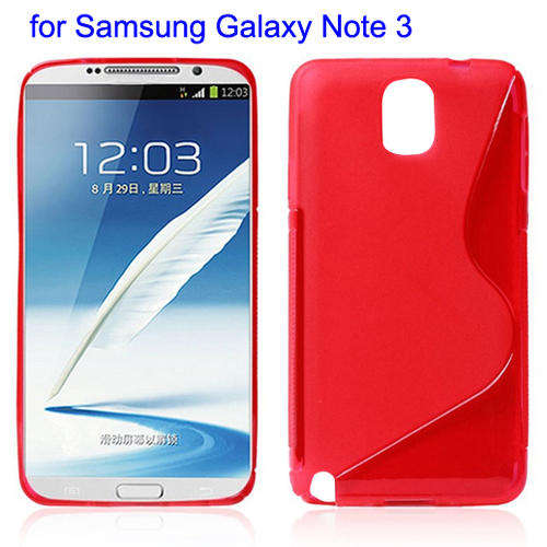TPU Gel Case for Samsung Galaxy Note 3 N9000/N9005 (Red)