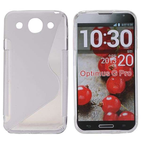 TPU Gel Case for LG Optimus G Pro (Transparent)