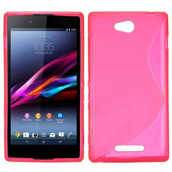 TPU Gel Case for Sony Xperia C S39h/C2305 (Pink)