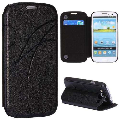 Flip Stand Case for Samsung Galaxy S3 i9300 (Black)+ FREE SCREEN GUARD